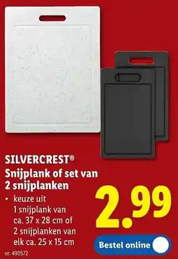 Lidl Silvercrest Snijplank of Snijplanken aanbieding