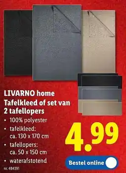 Lidl Livarno home tafelkleed of Tafellopers aanbieding