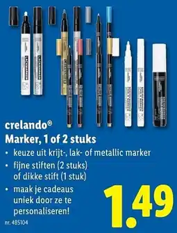 Lidl Crelando Marker aanbieding