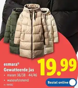 Lidl Esmara Gewatteerde Jas aanbieding