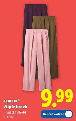 Lidl Esmara Wijde Broek aanbieding