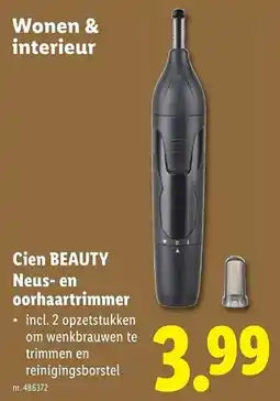 Lidl Cien Beauty Neus En aanbieding
