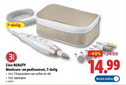 Lidl Cien Beauty Manicure en Pedicureset aanbieding