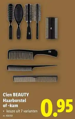 Lidl Cien B0eauty Haarborstel of Kam aanbieding