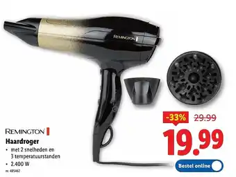 Lidl Remington Haardroger aanbieding