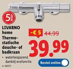 Lidl Livarno Home Statische Douche of Badkraan aanbieding
