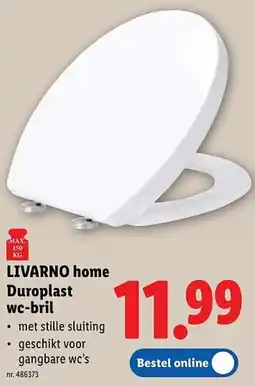 Lidl Livarno Home Duroplast wc-bril aanbieding