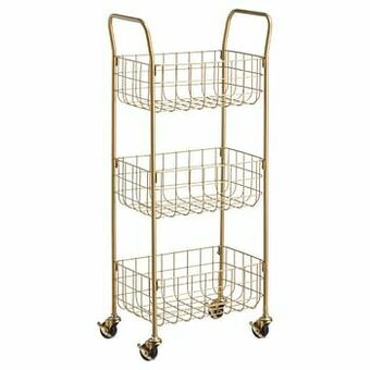 Kwantum Keukentrolley Raster Goud aanbieding