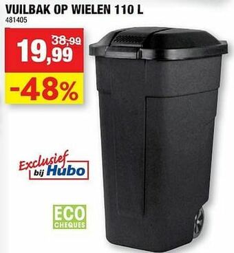 Hubo Vuilbak op wielen aanbieding