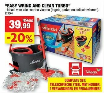 Hubo Easy wring and clean turbo aanbieding