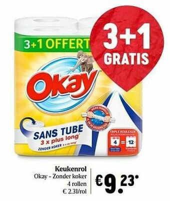 Delhaize Keukenrol okay - zonder koker aanbieding