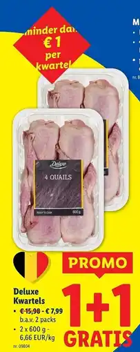Lidl Deluxe Kwartels aanbieding
