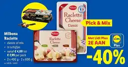 Lidl Milbona Raclette aanbieding