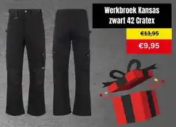 Van Cranenbroek Werkbroek Kansas zwart 42 Cratex aanbieding