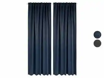 Lidl Livarno Home Blackout gordijnen, set van 2 aanbieding
