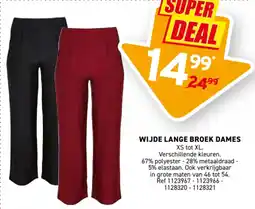 Trafic Wijde Lange Broek Dames aanbieding