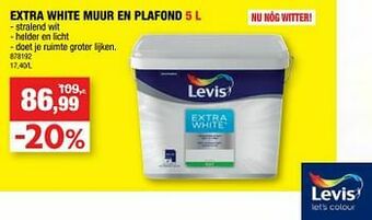 Extra white muur en plafond