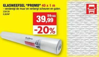 Hubo Glasweefsel promo aanbieding