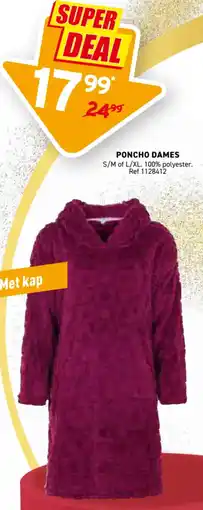 Trafic Poncho dames aanbieding