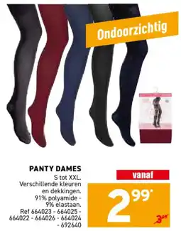 Trafic Panty Dames aanbieding