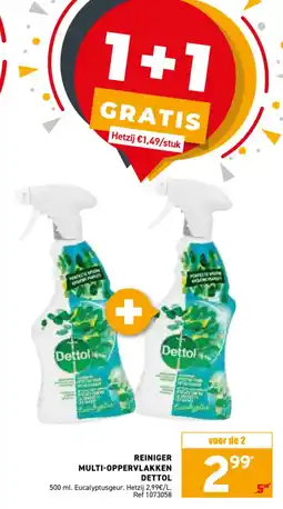 Trafic Reiniger Multi Oppervlakken Dettol aanbieding