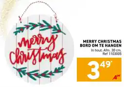 Trafic Merry Christmas Bord om te Hangen aanbieding