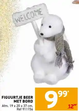 Trafic Figuurtje Beer met Bord aanbieding