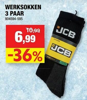 Hubo Werksokken 3 paar aanbieding
