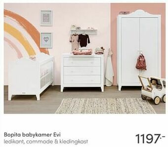 Baby & Tiener Bopita babykamer evi aanbieding