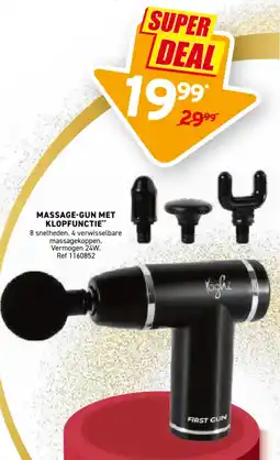 Trafic Massage-gun met klopfunctie" aanbieding