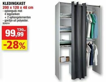 Hubo Kledingkast aanbieding