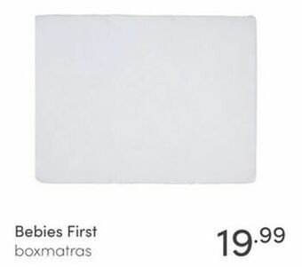 Baby & Tiener Bebies first boxmatras aanbieding