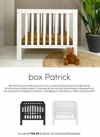 Baby & Tiener Box patrick aanbieding