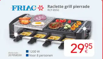 Friac Raclette Grill Pierrade