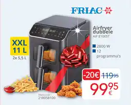 Eldi Friac Airfryer dubbele XXL aanbieding