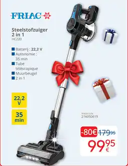 Eldi Friac Steelstofzuiger 2-in-1 aanbieding