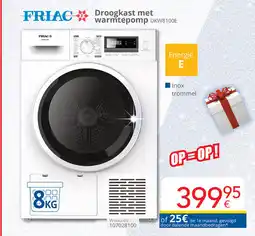Eldi Friac droogkast met warmtepomp DKW8100E aanbieding