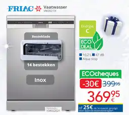 Eldi Friac Vaatwasser aanbieding