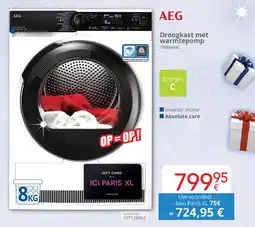 Eldi AEG Droogkast met warmtepomp aanbieding