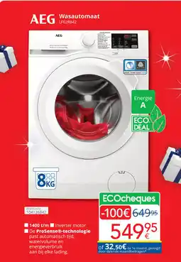 Eldi AEG Wasautomaat LF62R842 aanbieding
