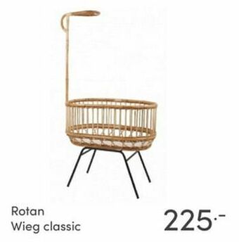 Baby & Tiener Rotan wieg classic aanbieding