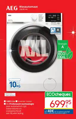 Eldi AEG Wasautomaat LR63R144 aanbieding