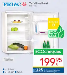 Eldi Friac Tafelkoelkast aanbieding