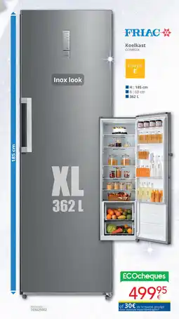 Eldi Friac Koelkast CO58021X aanbieding