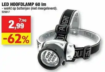 Hubo Led hoofdlamp aanbieding