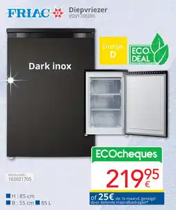 Eldi Friac Diepvriezer aanbieding