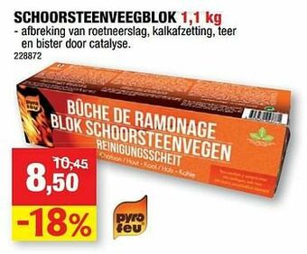 Hubo Schoorsteenveegblok aanbieding