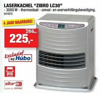 Hubo Laserkachel zibro lc30 aanbieding