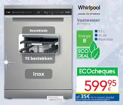 Eldi Whirlpool Vaatwasser W7FHS51X aanbieding