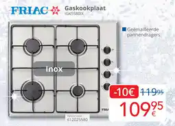 Eldi Friac Gaskookplaat IGK55801X aanbieding